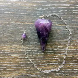 Amethyst Faceted Pendulum