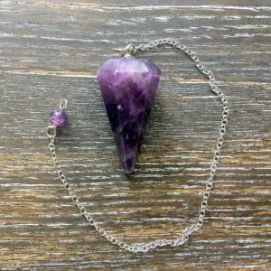 Amethyst Faceted Pendulum