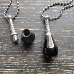 Black Bottle Memorial Pendant