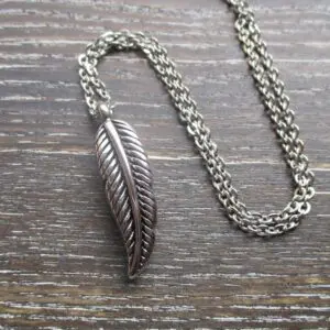 Feather Memorial Pendant