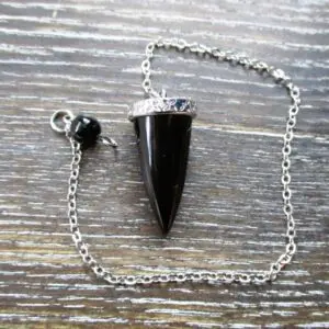 Obsidian small cone pendulum