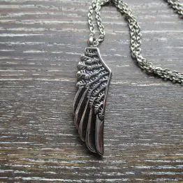 angel wing memorial pendant
