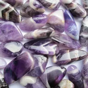Chevron Amethyst Tumble