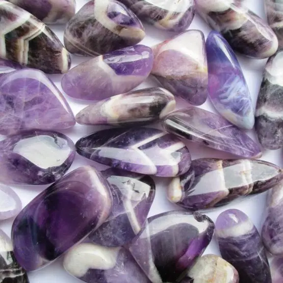 Chevron Amethyst Tumble