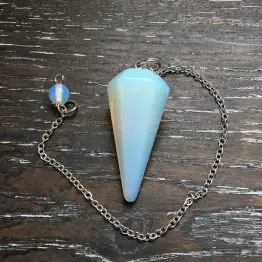 Opalite Faceted Pendulum