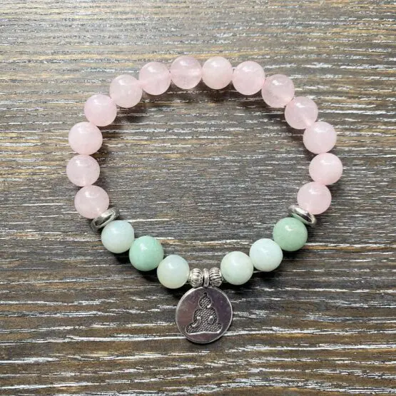 Rose Quartz & Amazonite bracelet