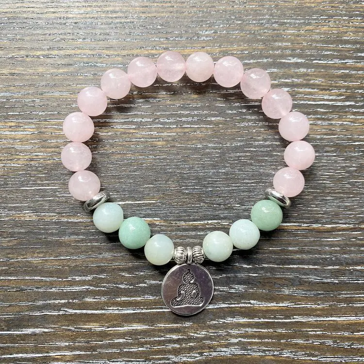 Rose Quartz & Amazonite bracelet