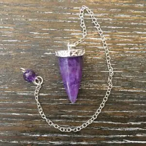 Amethyst small cone pendulum