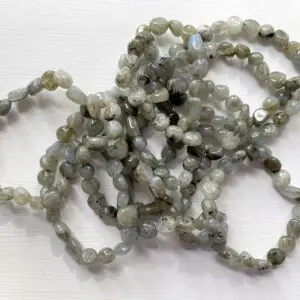 Labradorite oval bead bracelets