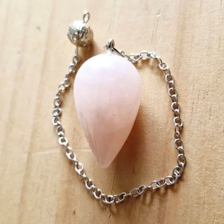 Water drop pendulum Rose Quartz