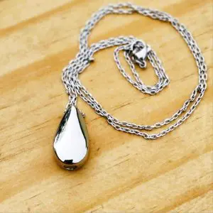 Teardrop memorial pendant small