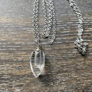 Glass Drop Memorial Pendant - Clear