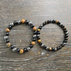 grounding bracelets 8mm & 6mm