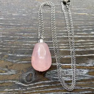 Crystal Memorial Pendant - Rose Quartz