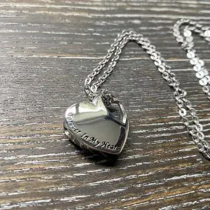 Heart memorial Pendant 'Forever in my Heart'