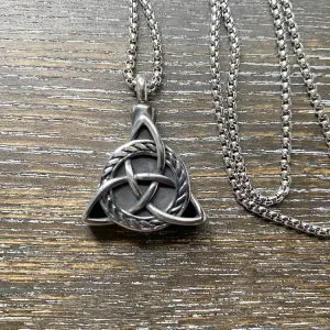 Trinity knot memorial pendant