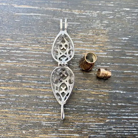 Teardrop with Urn memorial keepsake open