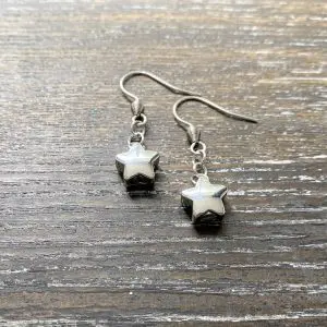 Star charm memorial earrings