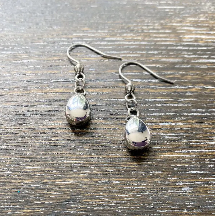 Teardrop charm memorial Earrings