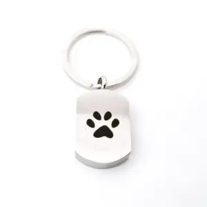 pawprint keyring memorial