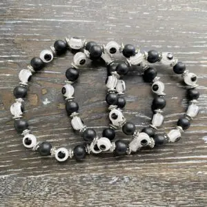 Matt Onyx evil eye bracelets - 3 sizes