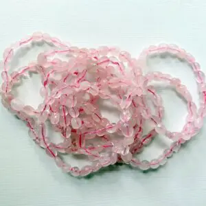 Rose Quartz Oval bead bracelet
