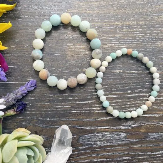 Amazonite bracelets Matt