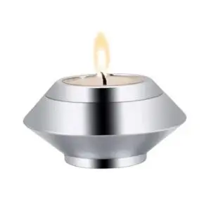 candle memorial Silver urn closed
