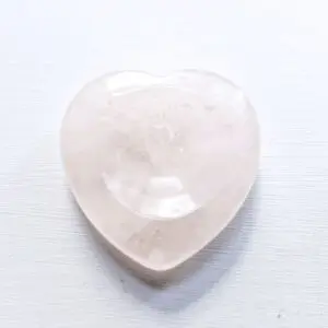 Rose Quartz Worry Stone Heart
