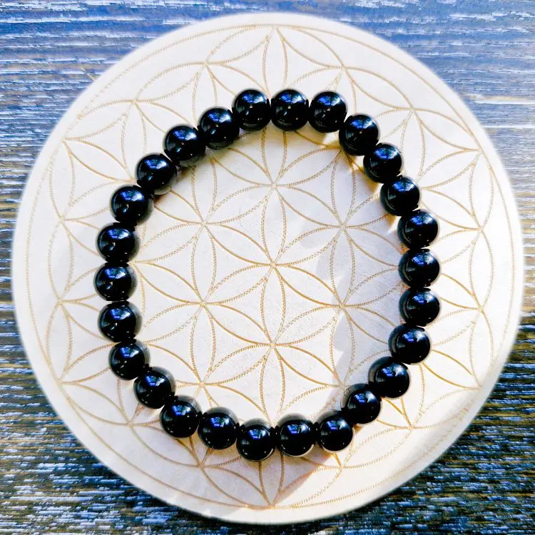 Black Onyx 8mm bracelet -19cm