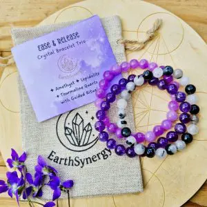 Ease & Release Crystal Bracelet Trio