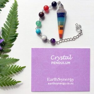 Chakra faceted pendulum