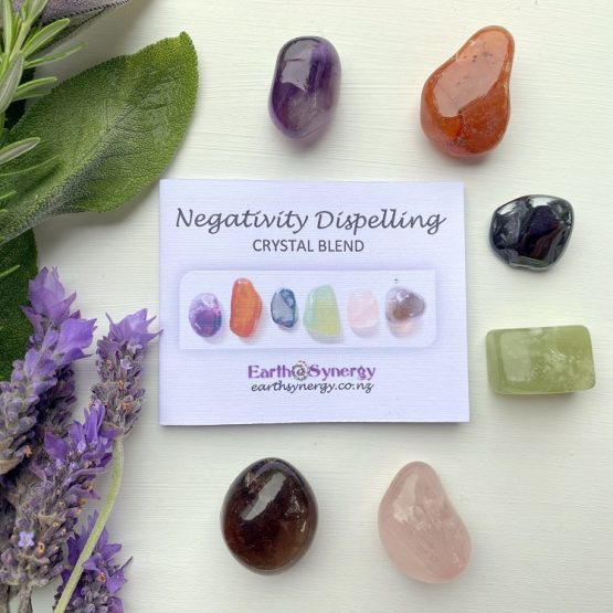 Negativity dispelling crystal blend