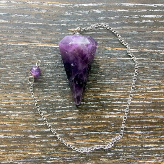 Amethyst Faceted Pendulum