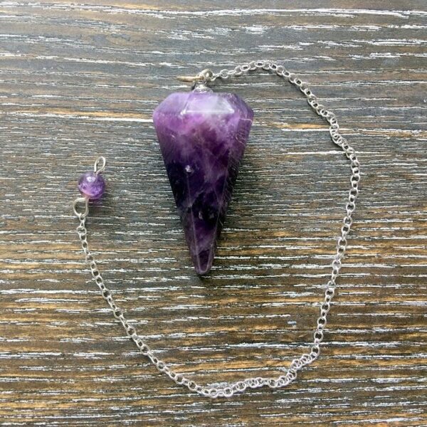 Amethyst Faceted Pendulum