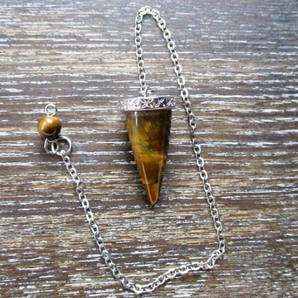 Tigers Eye small cone pendulum