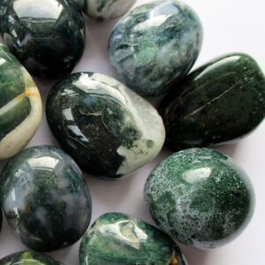Moss Agate Tumble