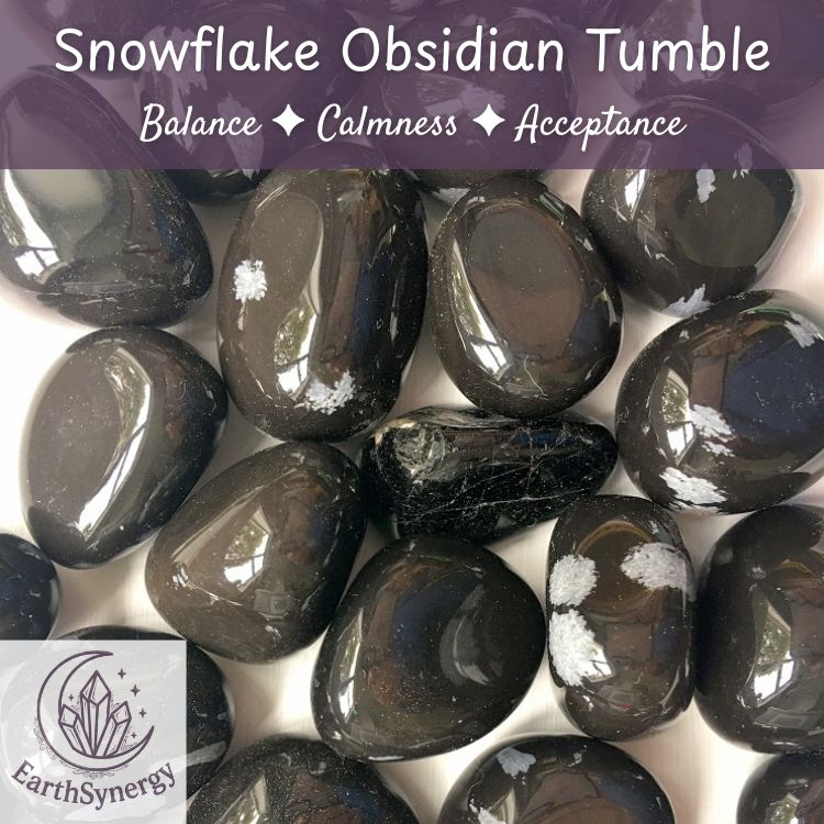Snowflake Obsidian Crystal Tumble