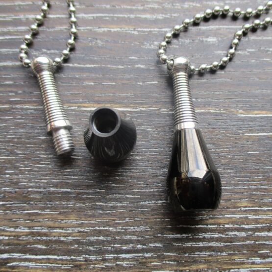 Black Bottle Memorial Pendant