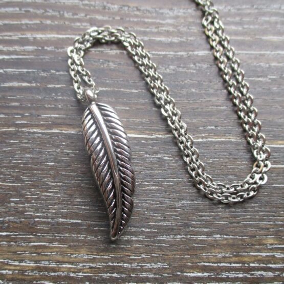 Feather Memorial Pendant