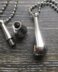 Silver Bottle Memorial Pendant