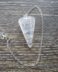 clear quartz faceted pendulum