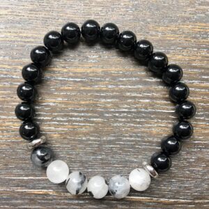 Aura protection bracelet on elastic