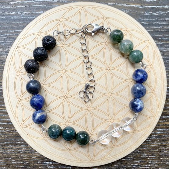 Immune system crystal bracelet