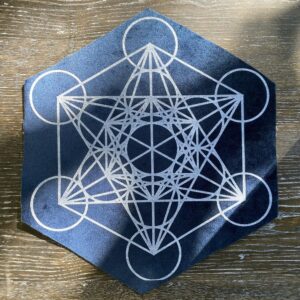 Metatron's cube blue velvet
