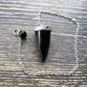 Obsidian small cone pendulum