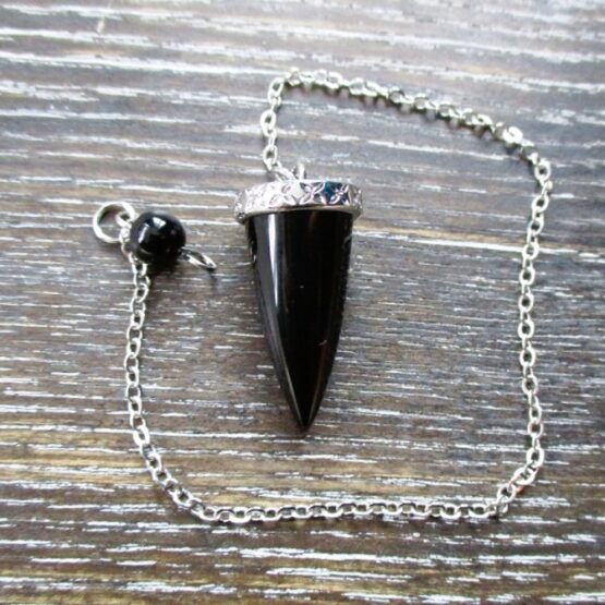 Obsidian small cone pendulum