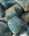 Apatite tumble - blue