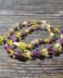 Amethyst with honey Amber teething necklace