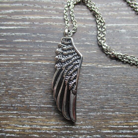 angel wing memorial pendant